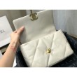 Bora Pari all'originale replica Large 19 in lana tweed con patta AS1162 AS1160 Beige