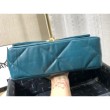 Borsa Large 19 in lana tweed con patta AS1162 AS1160 Blu