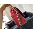 Replica Perfetta Large 19 in lana tweed con patta AS1162 AS1160 Rossa