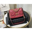 Replica Perfetta Large 19 in lana tweed con patta AS1162 AS1160 Rossa