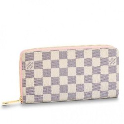 Pari all'originale replica Portafoglio Zippy Damier Azur Canvas N63503 imitazioni perfette