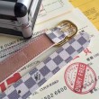 Mini 25MM Cintura Damier Azur M9782X