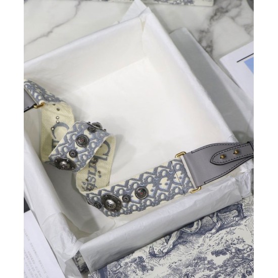 Dupe Alta gamma replica Cinturino in tela Christian Dior grigio imitazioni perfette Replica Alta gamma replica Cinturino in tela Christian Dior grigio Griffate