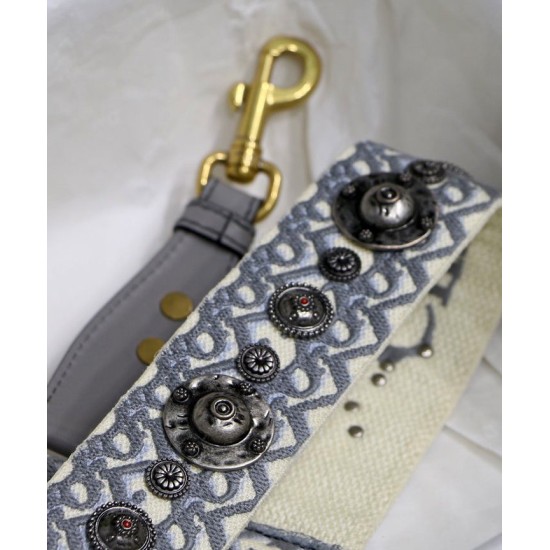 Dupe Alta gamma replica Cinturino in tela Christian Dior grigio imitazioni perfette Replica Alta gamma replica Cinturino in tela Christian Dior grigio Griffate