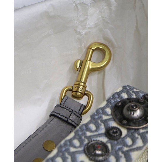 Dupe Alta gamma replica Cinturino in tela Christian Dior grigio imitazioni perfette Replica Alta gamma replica Cinturino in tela Christian Dior grigio Griffate