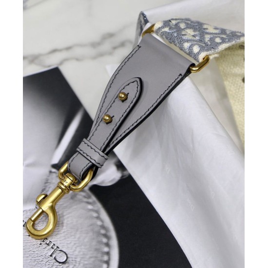 Dupe Alta gamma replica Cinturino in tela Christian Dior grigio imitazioni perfette Replica Alta gamma replica Cinturino in tela Christian Dior grigio Griffate