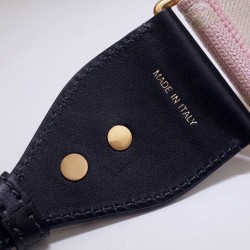 Dupe Pari all'originale replica Cinturino ricamato Christian Dior 'Christian Dior' rosa imitazioni perfette Replica Pari all'originale replica Cinturino ricamato Christian Dior 'Christian Dior' rosa Griffate
