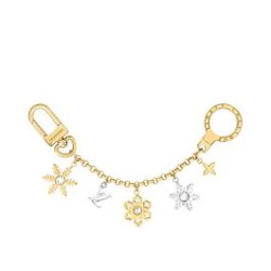 Alta gamma replica Louis Vuitton Snowflakes Charm per borsa a catena dorata
