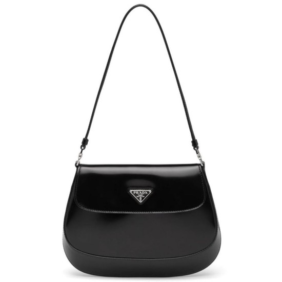 Borsa a tracolla Prada Cleo in pelle spazzolata con patta 1BD311