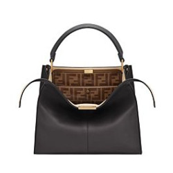 Borsa Peekaboo X-lite media in pelle nera