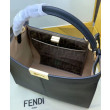 Borsa Peekaboo X-lite media in pelle nera