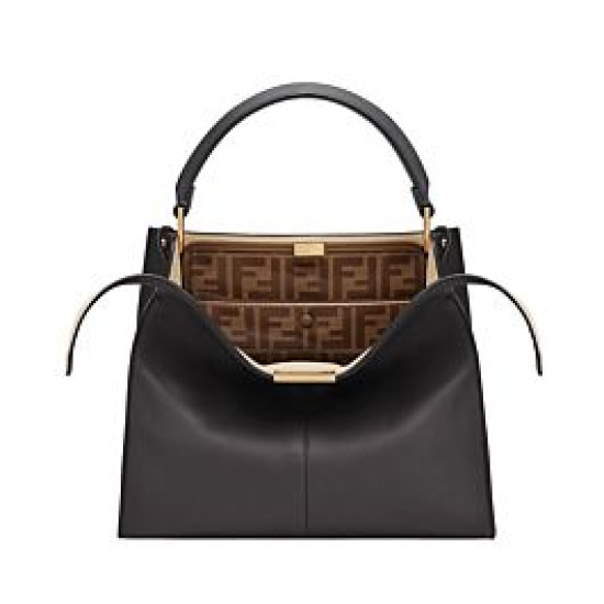 Borsa Peekaboo X-lite media in pelle nera