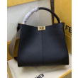 Borsa Peekaboo X-lite media in pelle nera