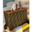 Borsa Peekaboo X-tote Canvas 8BH374 Caffè