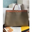 Qualità superiore replica Peekaboo X-tote Canvas 8BH374 Khaki