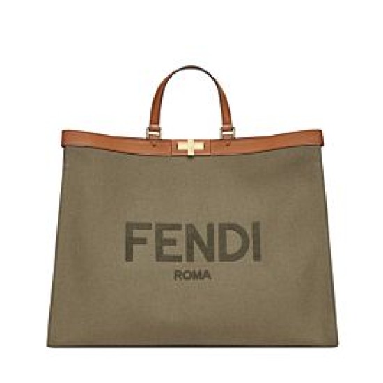 Qualità superiore replica Peekaboo X-tote Canvas 8BH374 Khaki