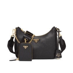 Borsa Prada Re-Edition 2005 in pelle Saffiano 1BH204 Nera