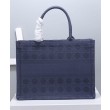 Borsa tote Christian Dior piccola Dior Book Blu scuro