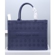 Borsa tote Christian Dior piccola Dior Book Blu scuro