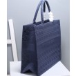 Christian Dior Cannage Embroidery Dior Book Tote Borse Blu scuro
