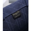 Christian Dior Cannage Embroidery Dior Book Tote Borse Blu scuro