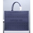 Christian Dior Cannage Embroidery Dior Book Tote Borse Blu scuro