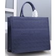 Christian Dior Cannage Embroidery Dior Book Tote Borse Blu scuro