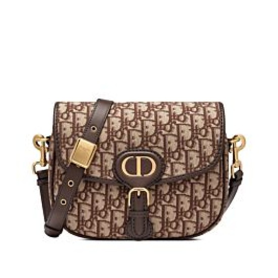 Christian Dior Medium Dior Bobby Borse Caffè