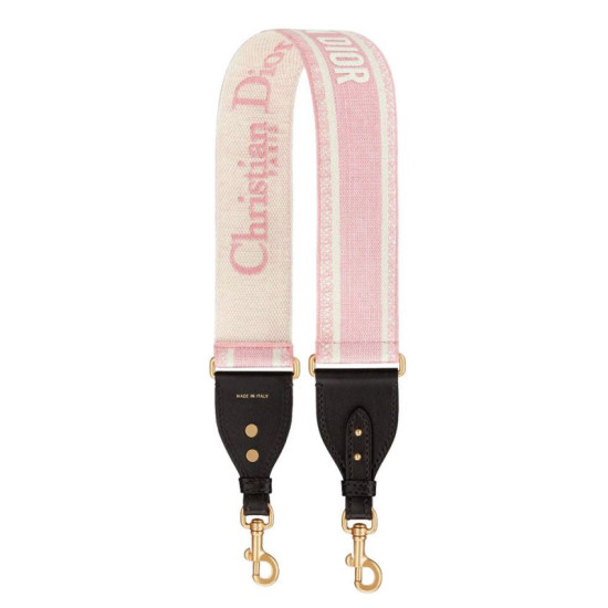 Pari all'originale replica Cinturino ricamato Christian Dior 'Christian Dior' rosa Pari all'originale replica Cinturino ricamato Christian Dior 'Christian Dior' rosa
