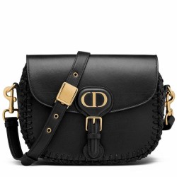 Replica Christian Dior Medium Dior Bobby Borse Nera Griffate