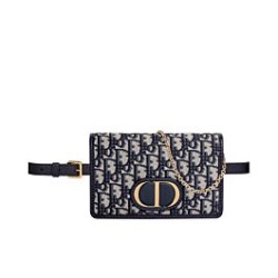 Replica Pochette Christian Dior 30 Montaigne 2-in-1 blu scuro Griffate