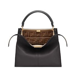 Replica Borsa Peekaboo X-lite media in pelle nera Griffate