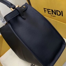 Dupe Borsa Peekaboo X-lite media in pelle nera imitazioni perfette Replica Borsa Peekaboo X-lite media in pelle nera Griffate