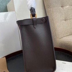 Replica Qualità superiore replica Peekaboo X-lite media in pelle caffè scuro Griffate