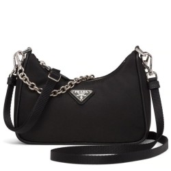 Replica Mini borsa a tracolla Prada Re-Edition in nylon 1TT122 Griffate
