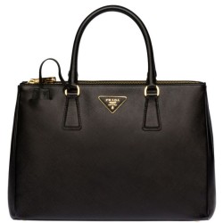 Replica Imitazione Borsa tote Prada Galleria in pelle morbida 1BA274 Nera Griffate