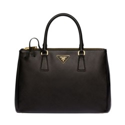 Imitazione Borsa tote Prada Galleria in pelle morbida 1BA274 Nera