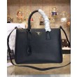 Imitazione Borsa tote Prada Galleria in pelle morbida 1BA274 Nera