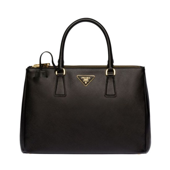 Imitazione Borsa tote Prada Galleria in pelle morbida 1BA274 Nera