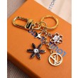 Alta gamma replica LV Snowflakes Borse Charm e portachiavi M80240 d'oro