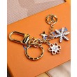 Alta gamma replica LV Snowflakes Borse Charm e portachiavi M80240 d'oro