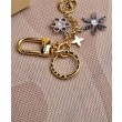 Alta gamma replica LV Snowflakes Borse Charm e portachiavi M80240 d'oro