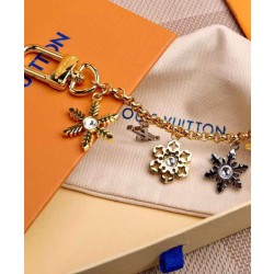Alta gamma replica LV Snowflakes Charm per borsa a catena dorata