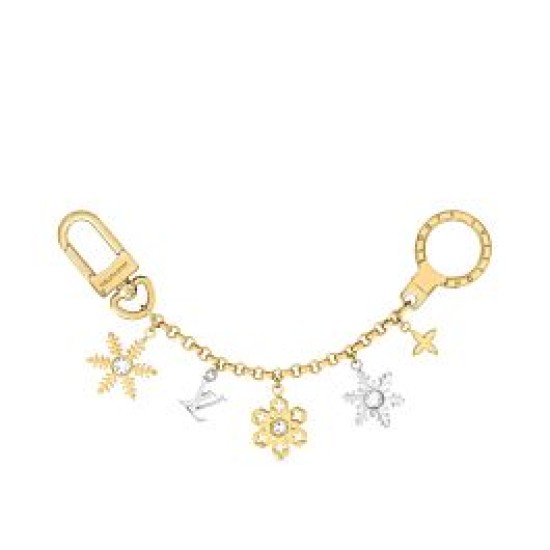 Alta gamma replica LV Snowflakes Charm per borsa a catena dorata