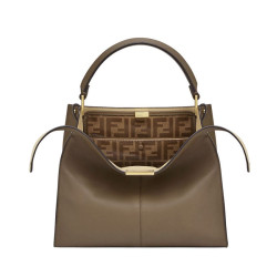 Peekaboo X-lite Medium Leather Borse Coffee