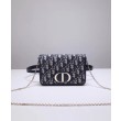 Pochette Christian Dior 30 Montaigne 2-in-1 blu scuro