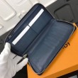 Qualità superiore replica Zippy Portafoglio Vertical Damier Graphite N63305