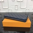 Qualità superiore replica Zippy Portafoglio Vertical Damier Graphite N63305