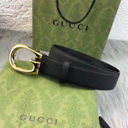 Qualità da grande replica Gucci Cintura con fibbia G 655567 Nero