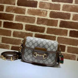 Gucci Horsebit 1955 Mini Borsa 658574 Marrone
